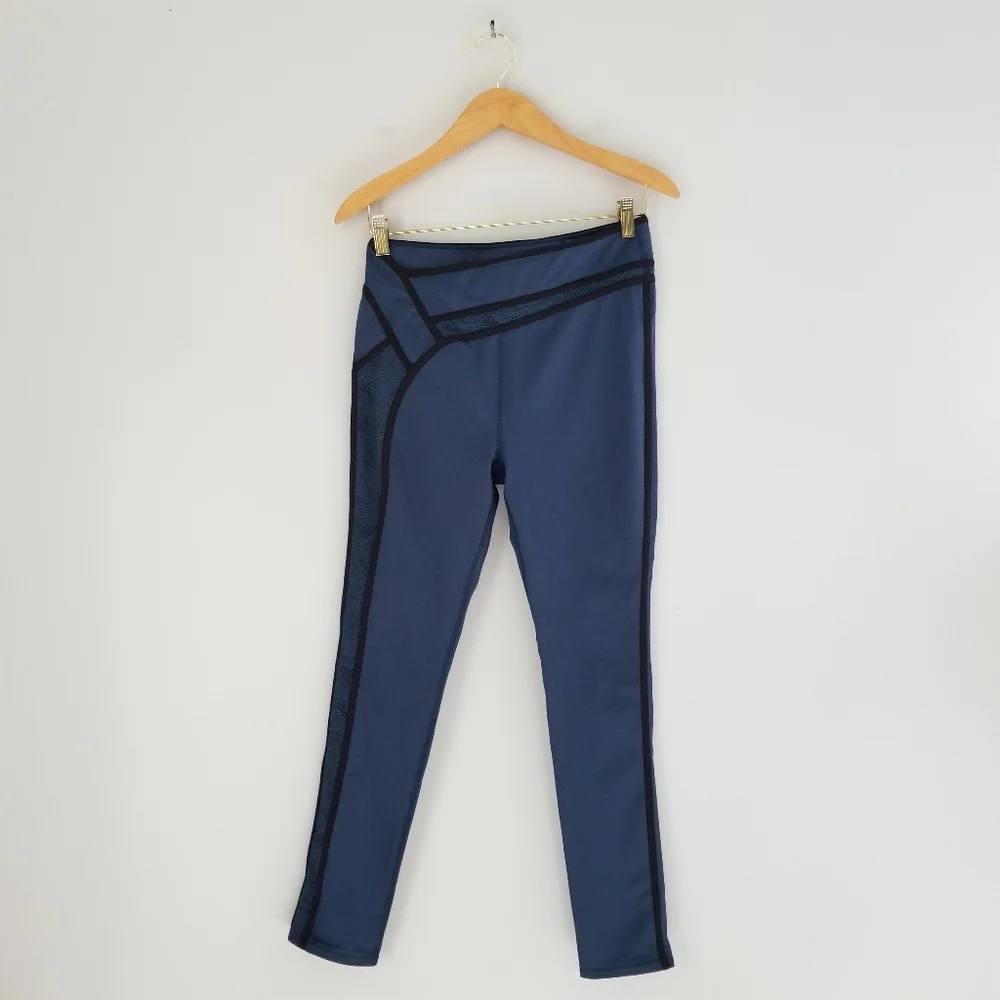 Free People Movement Beyond Legging Athleisure Activewear Sz Medium Blue